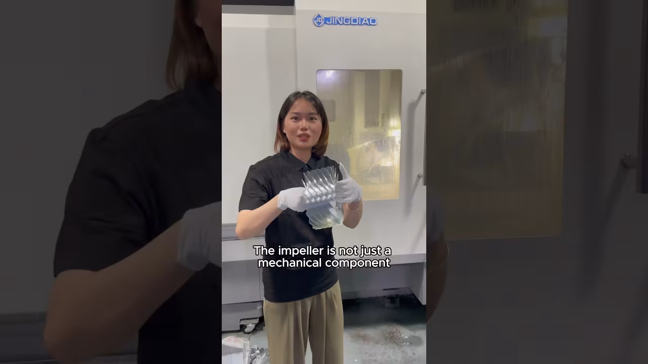 Five-axis machined impeller